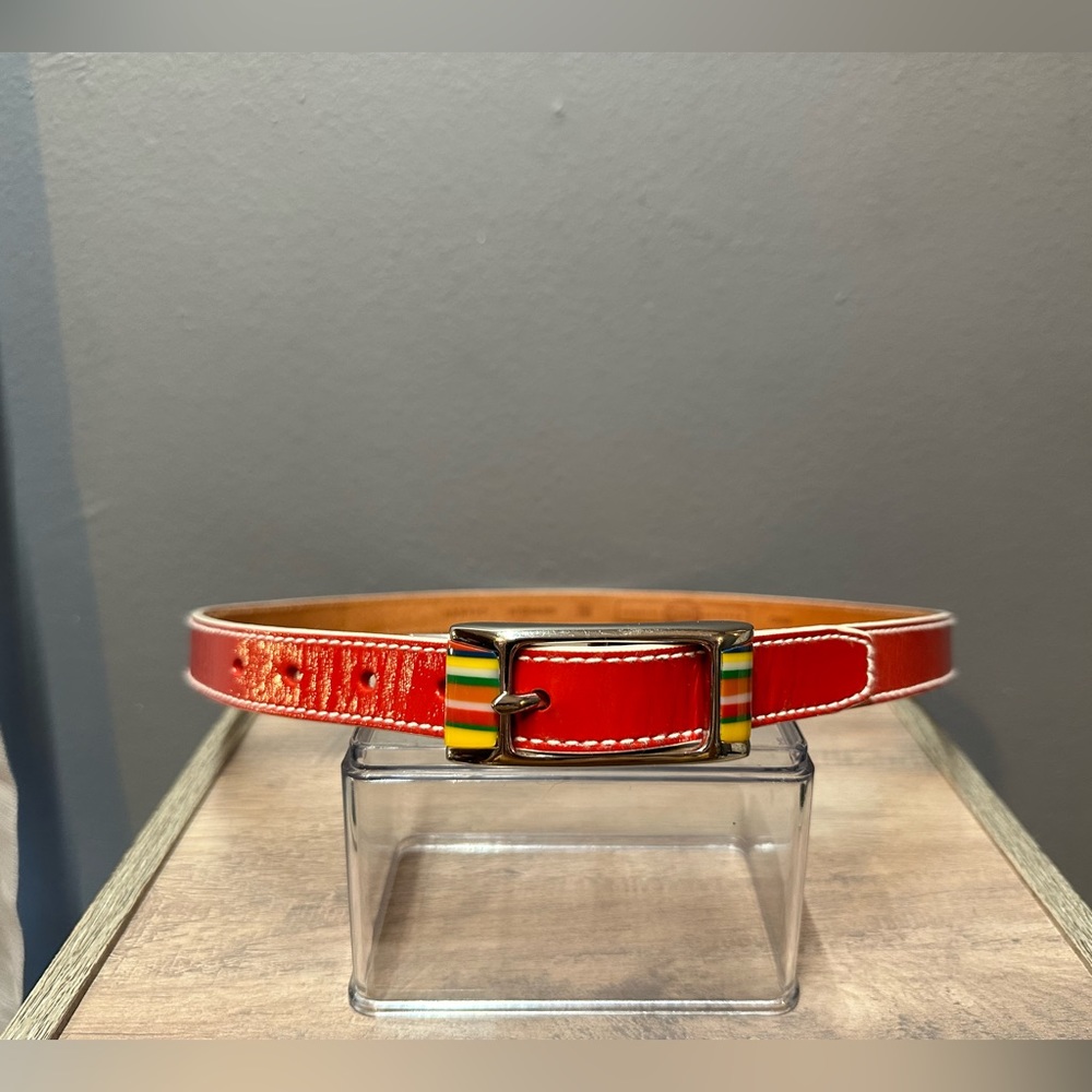 Women’s Medium 40.5” Red Fossil Belt (NWOT)